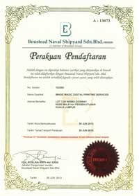 Boustead Certificate